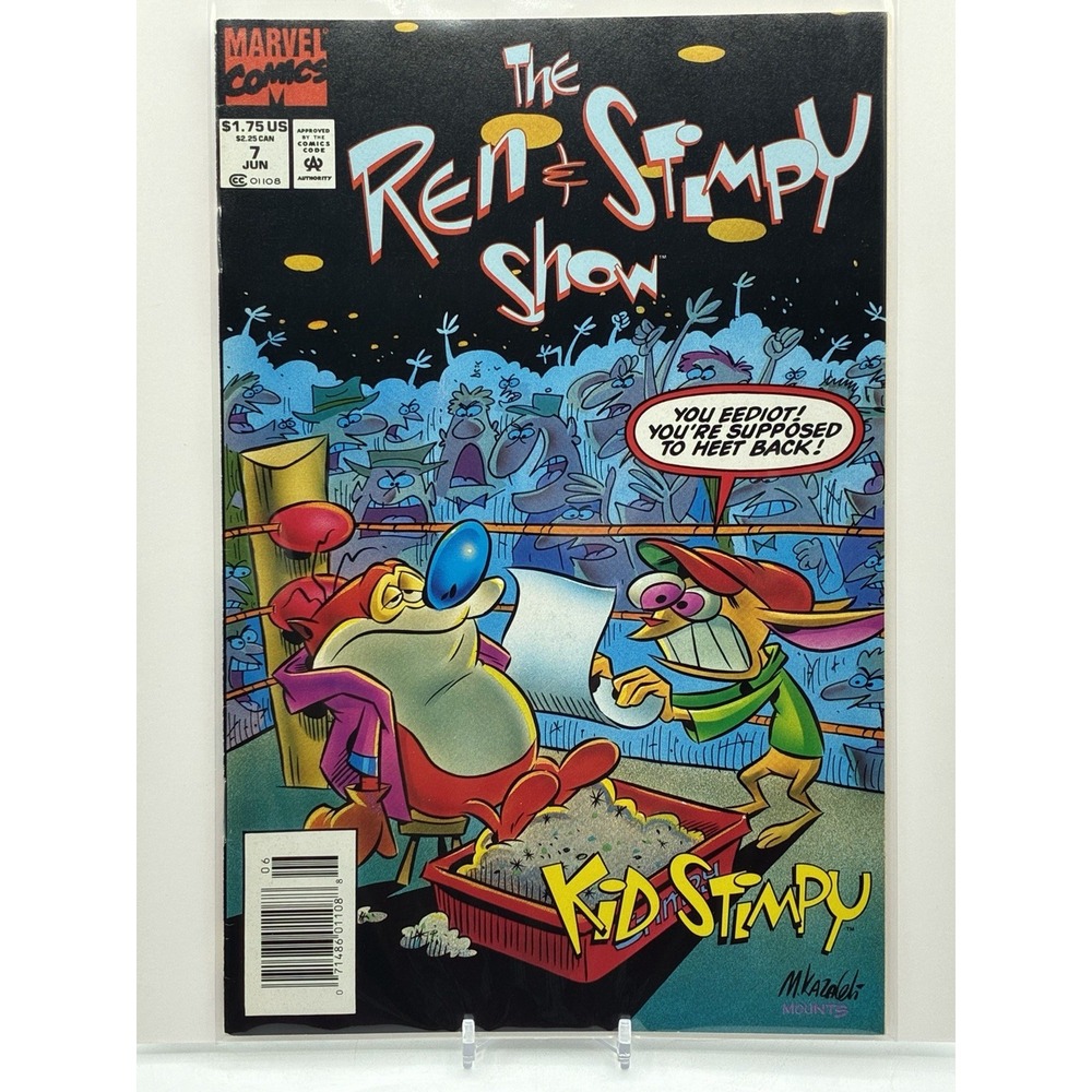 The Ren & Stimpy Show 7 Marvel Comics 1993 Nickelodeon Cartoon Comic Book